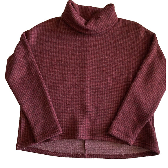 Columbia Pullover Fleece Sweatshirt Womens XL Red wBlack Checked Fleece Sweater - Picture 1 of 13